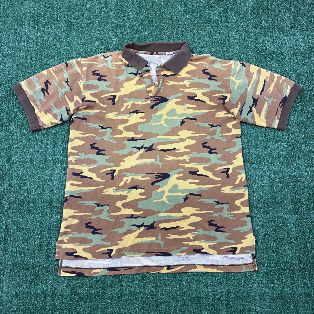 Vintage 90's Camo Polo Shirt Made in Japan